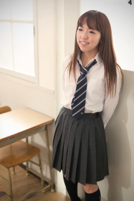 Asian schoolgirl sits on teacher's lap & takes his old cock in her young pussy 74836801