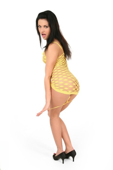 Solo girl Nicol Vanilla looses a breast and her butt from a revealing dress 60277951