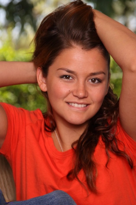 Cute Latina girl Allie Haze shows off her tan lined body for the first time 72862962