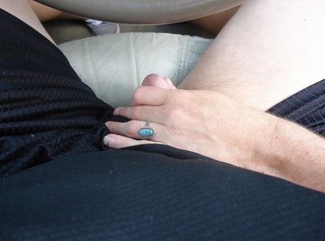 Amateur woman Molly plays with a cock while fingering her pussy in a car 88653094
