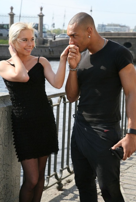 Young blonde girl takes a black cock up her tight asshole 70858878