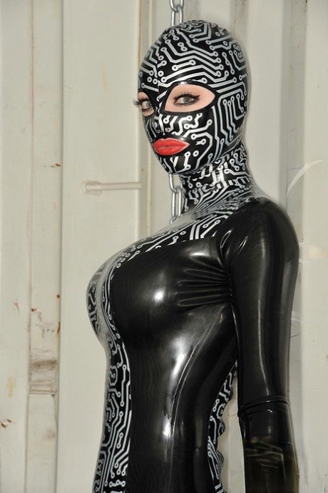 BDSM spanking and toying session with fetish enthusiast Latex Lucy 95177025