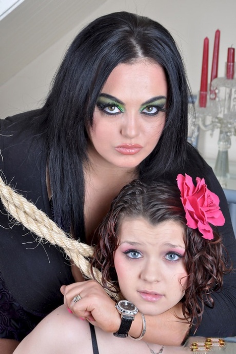 Overweight females participate in lesbian domination games 71713525