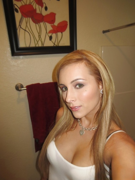 Beautiful blonde slut Nikki loves self shot undressing 72819667
