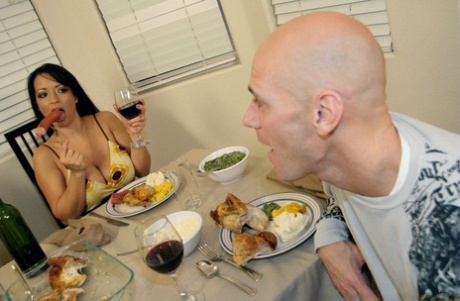 Latina MILF with big boobs Mason Storm strips and rides a huge cock 92275819