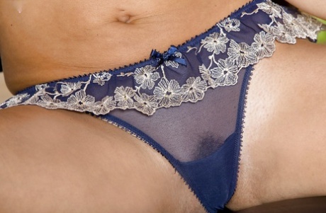 Seductive brunette lady Kobe Lee gets rid of her lingerie 55595224